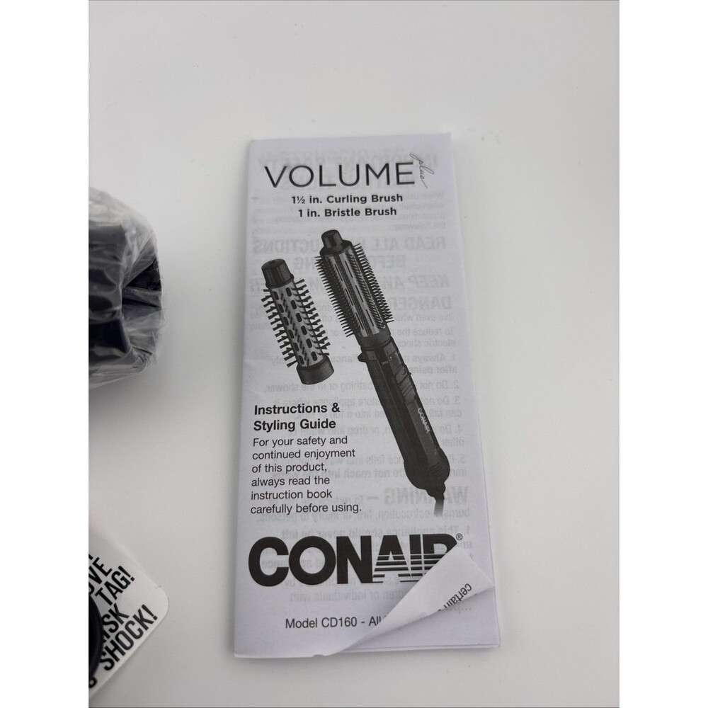 Conair Hot Air Styler Voluminous Curls & Waves 1.5" Curling & 1" Bristle Brushes - Picture 13 of 16